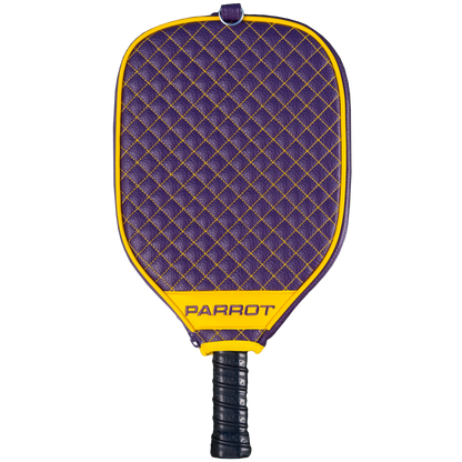 LSU Tigers quilted pickleball paddle cover back view