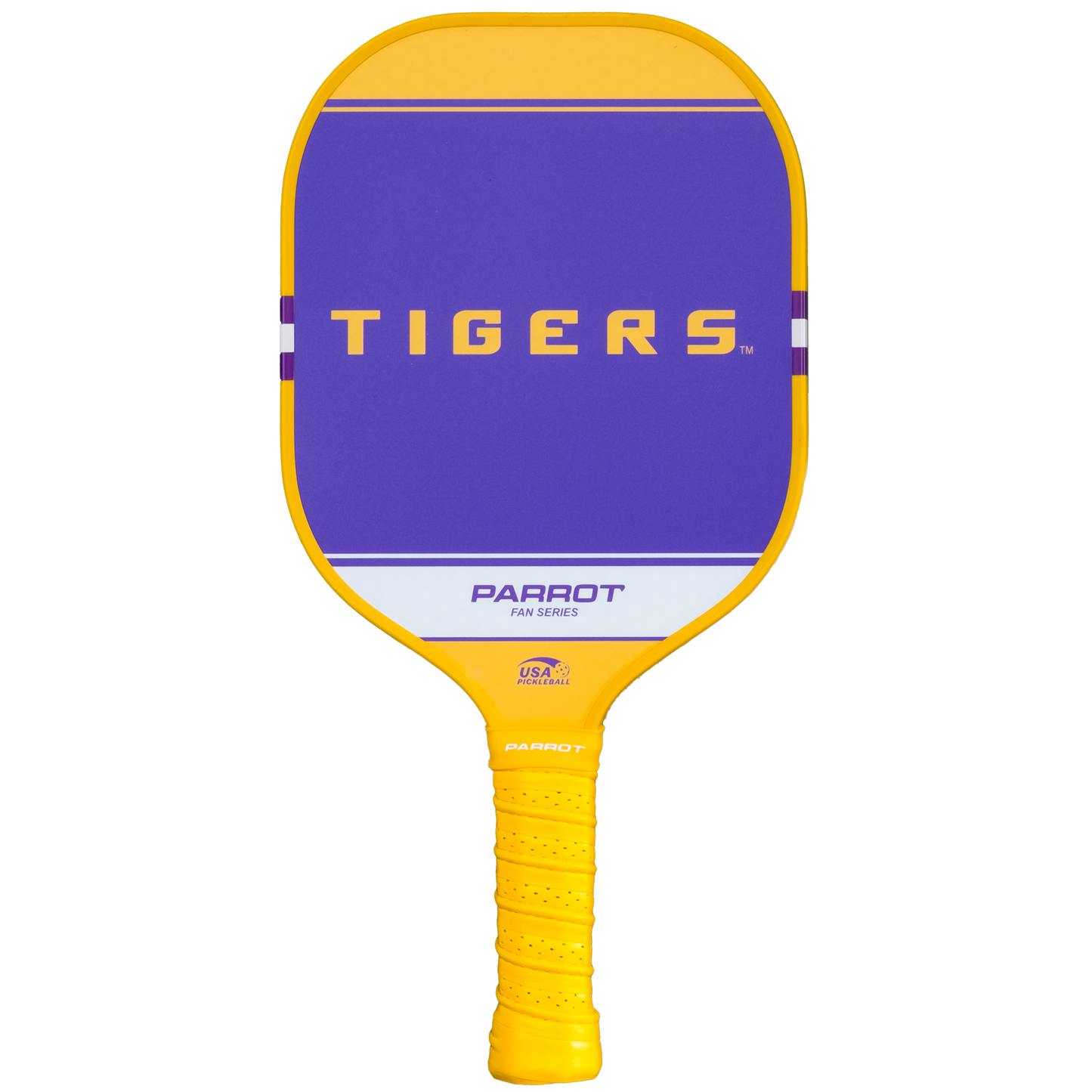 LSU Tigers Sport Plus pickleball paddle back view