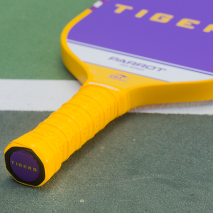 LSU Tigers Sport Plus pickleball paddle on the court