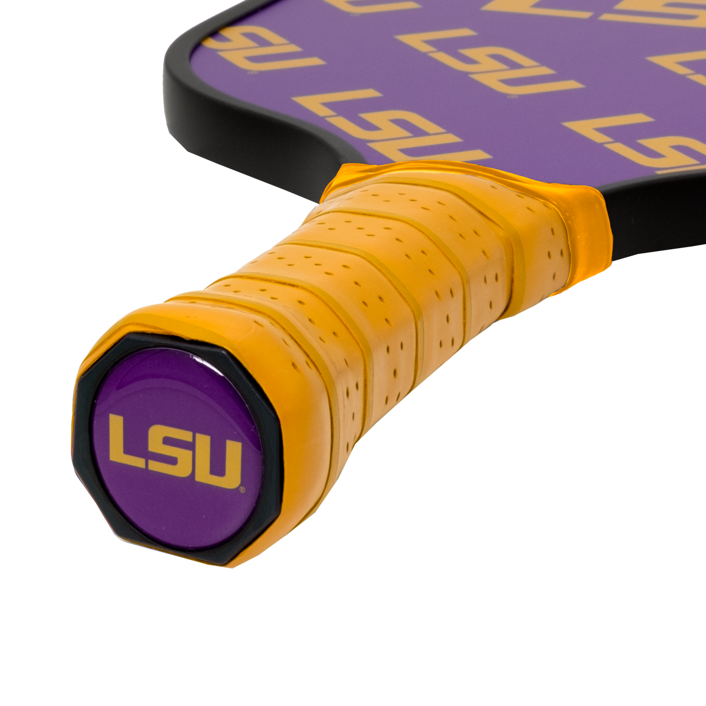 LSU Tigers pickleball paddle handle logo