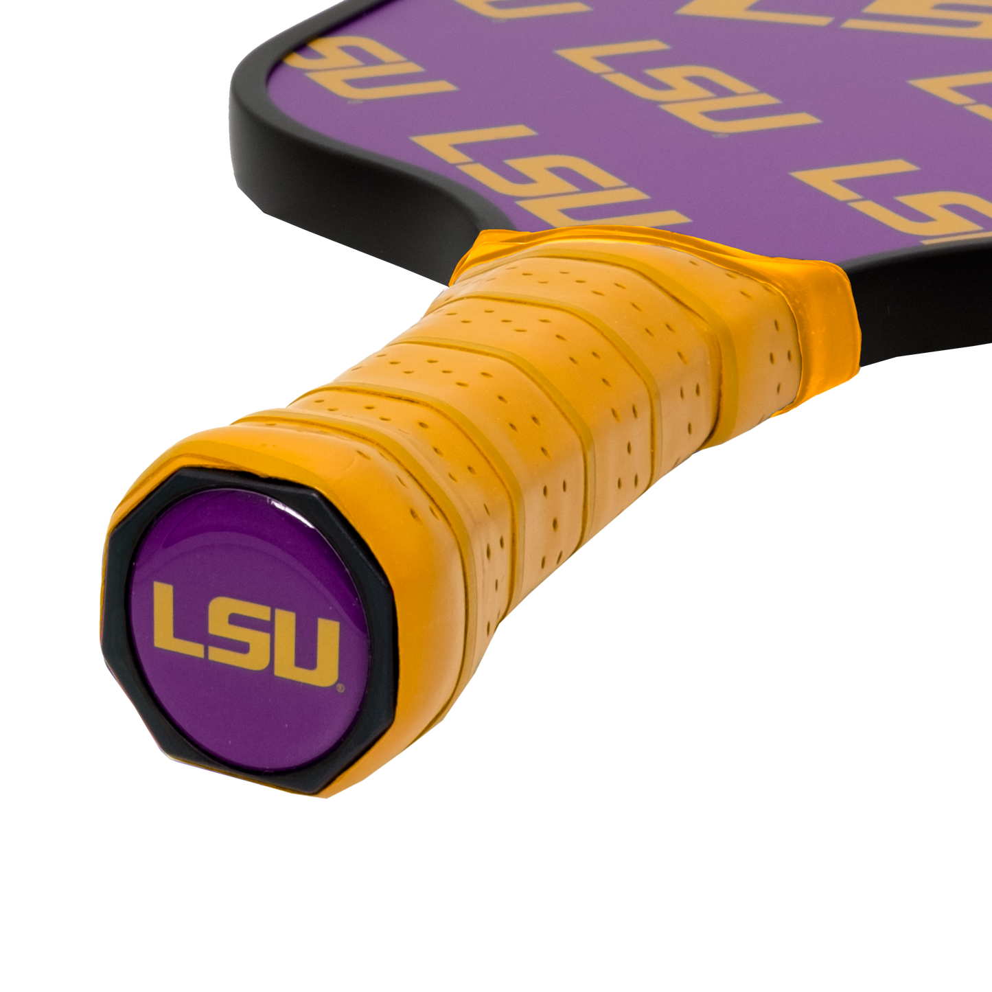 LSU Tigers pickleball paddle handle logo