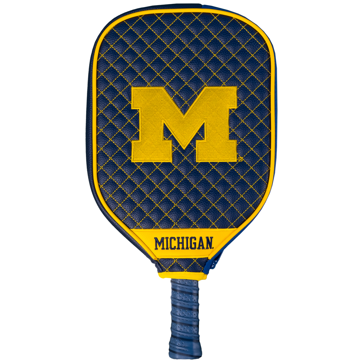 Michigan Wolverines quilted pickleball paddle cover