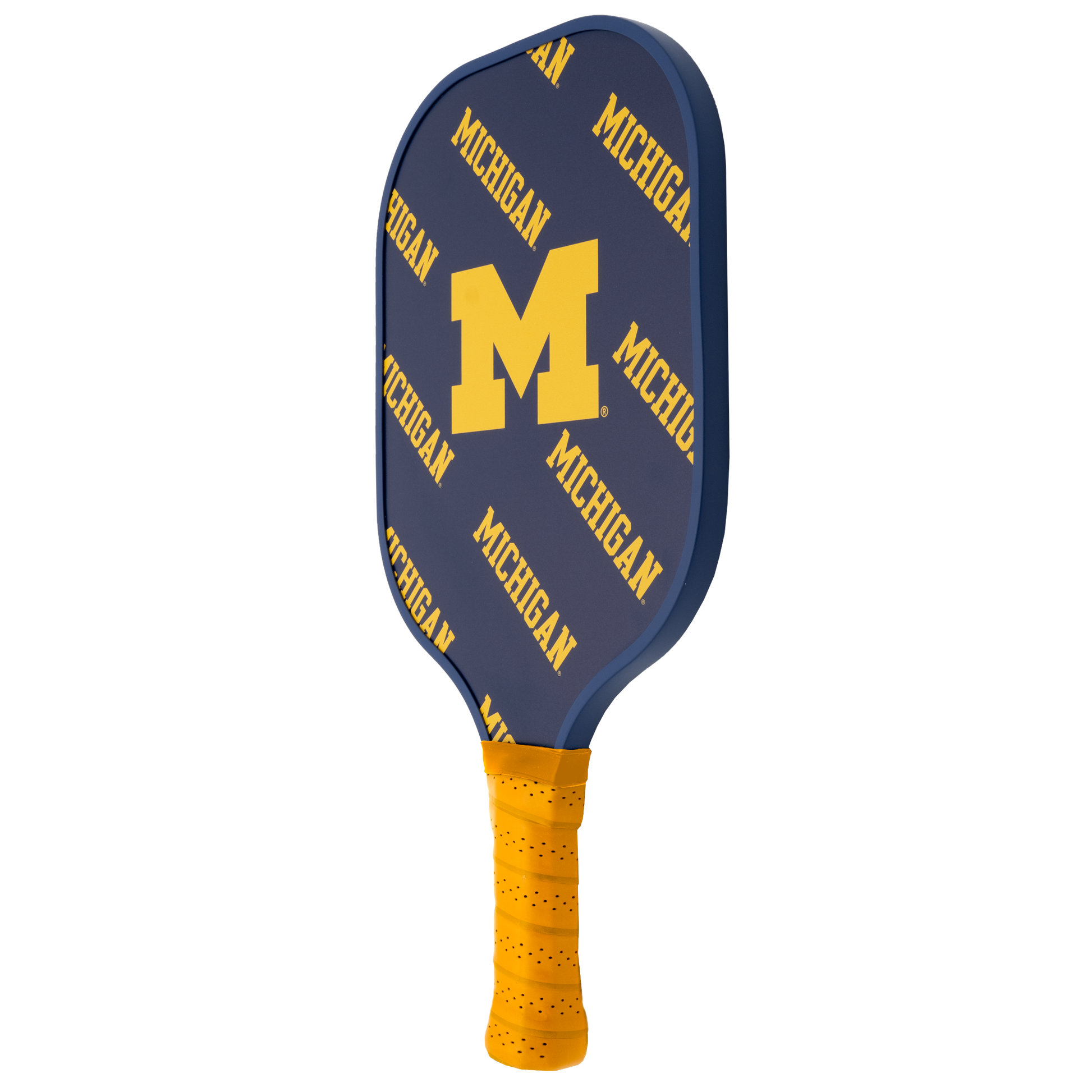 Michigan Wolverines pickleball paddle back view