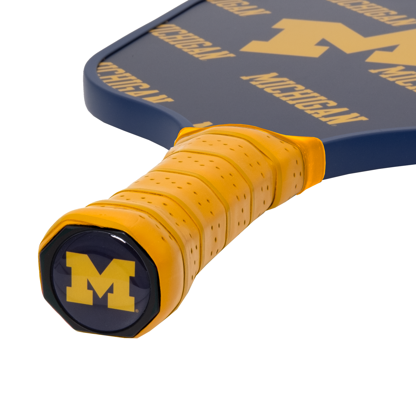 Michigan Wolverines pickleball paddle handle logo