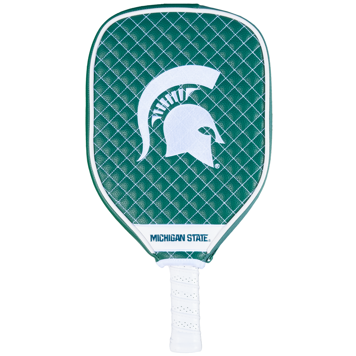 Michigan State Spartans quilted pickleball paddle cover
