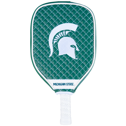 Michigan State Spartans quilted pickleball paddle cover