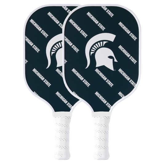 Michigan State Spartans pickleball paddle set