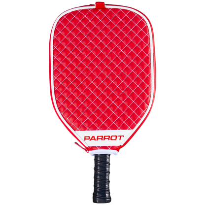 Nebraska Cornhuskers quilted pickleball paddle cover back view