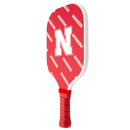 Nebraska Cornhuskers pickleball paddle back view