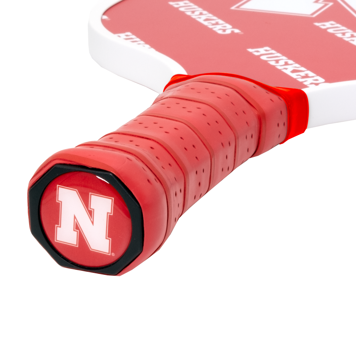 Nebraska Cornhuskers pickleball paddle handle logo