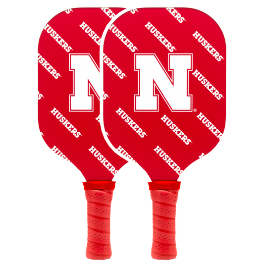 Nebraska Cornhuskers pickleball paddle set