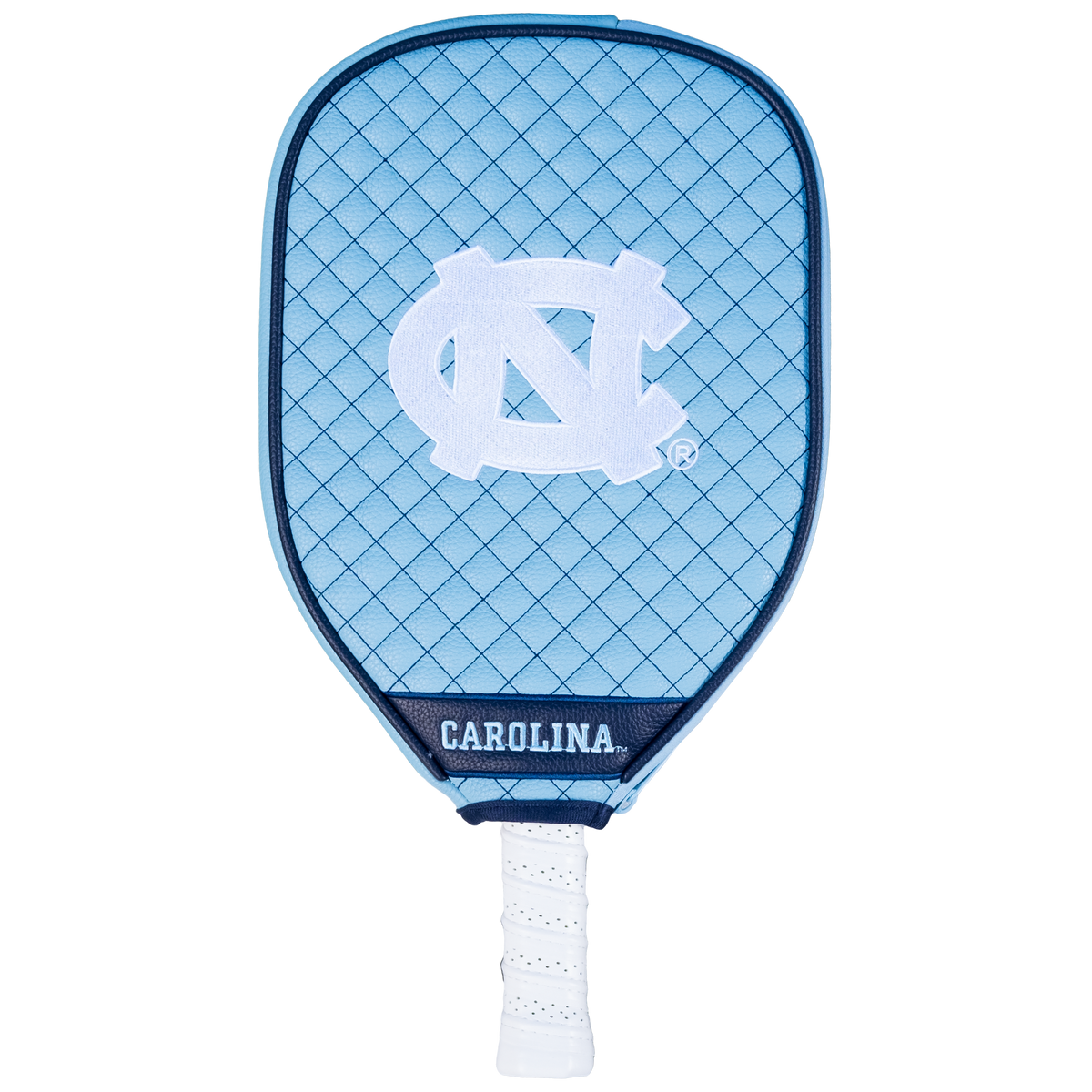 North Carolina Tar Heels quilted pickleball paddle cover