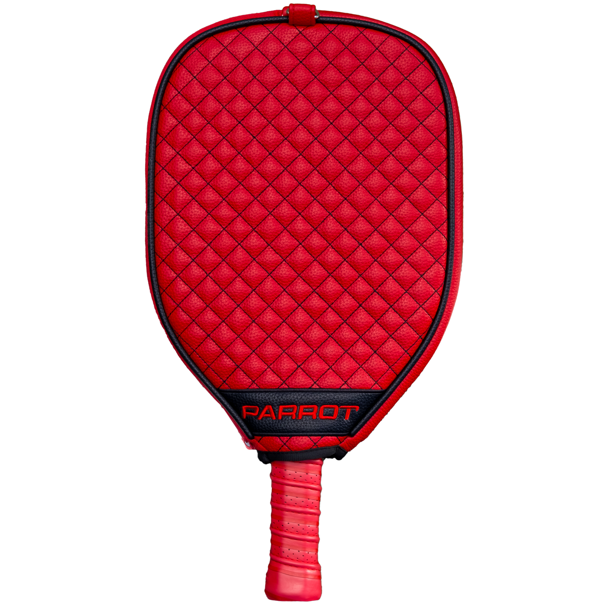 NC State Wolfpack quilted pickleball paddle cover back view