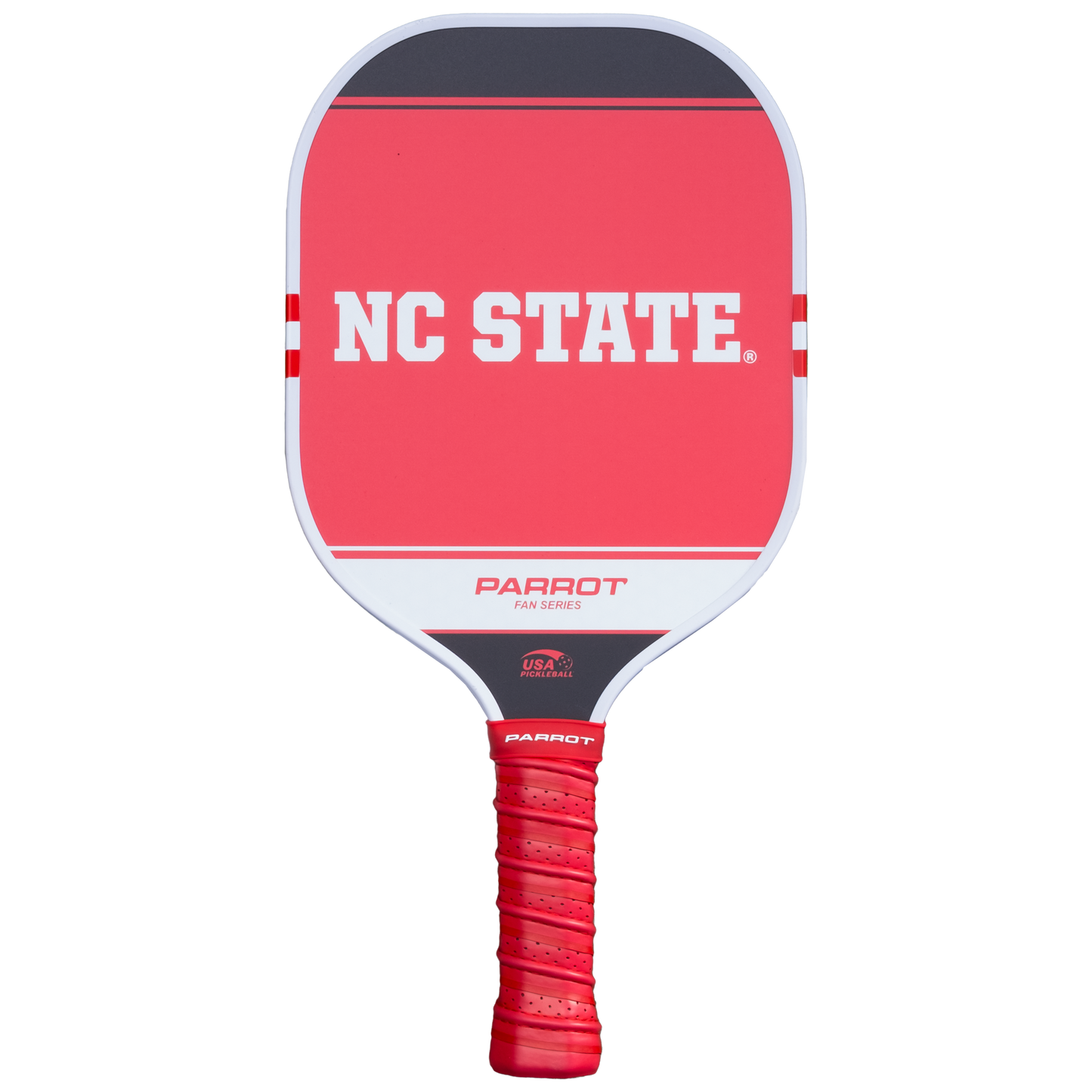 NC State Wolfpack Sport Plus pickleball paddle back view