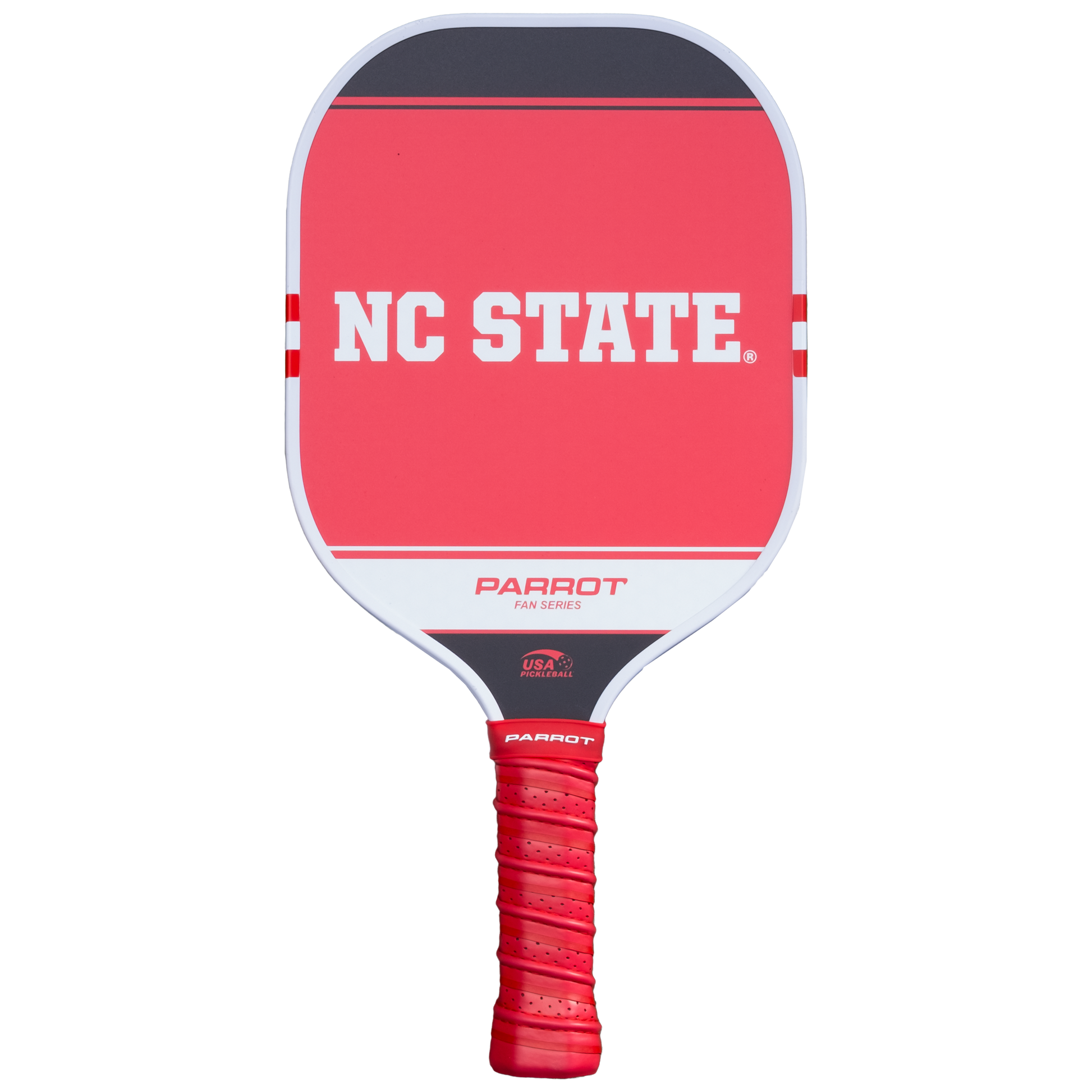 NC State Wolfpack Sport Plus pickleball paddle back view