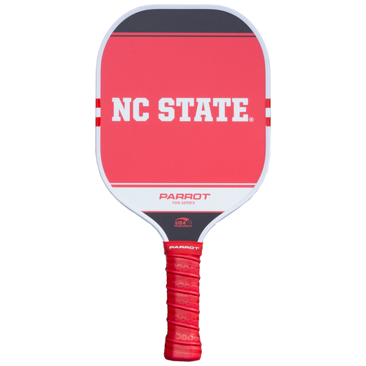 NC State Wolfpack Sport Plus pickleball paddle back view