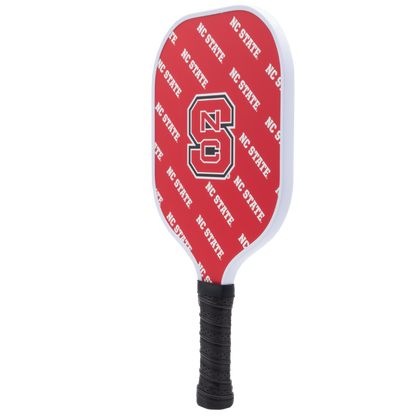 NC State Wolfpack pickleball paddle back view