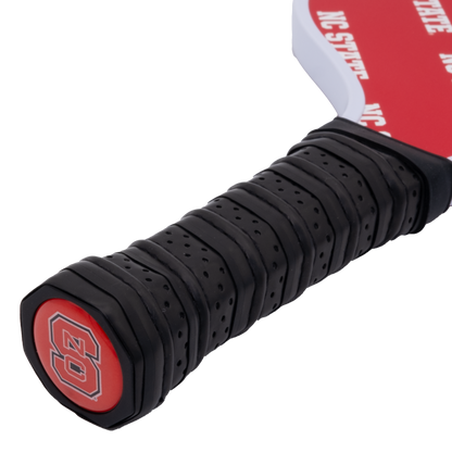 NC State Wolfpack pickleball paddle handle logo