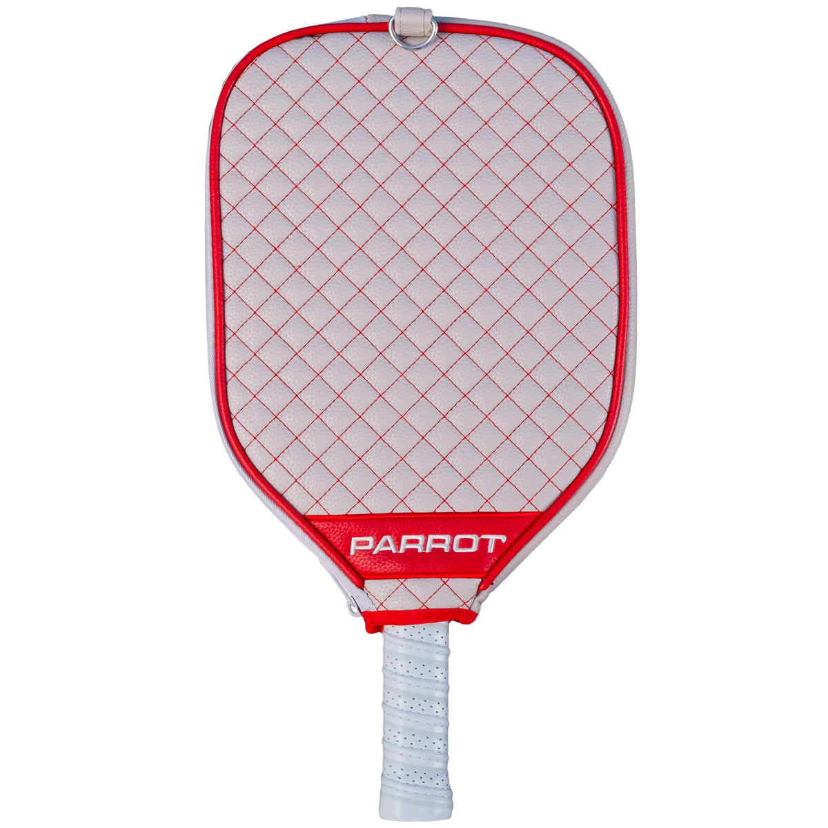 Ohio State Buckeyes Gray quilted pickleball paddle cover back view