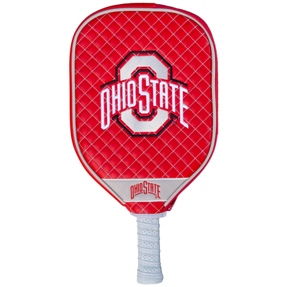 Ohio State Buckeyes Red quilted pickleball paddle cover