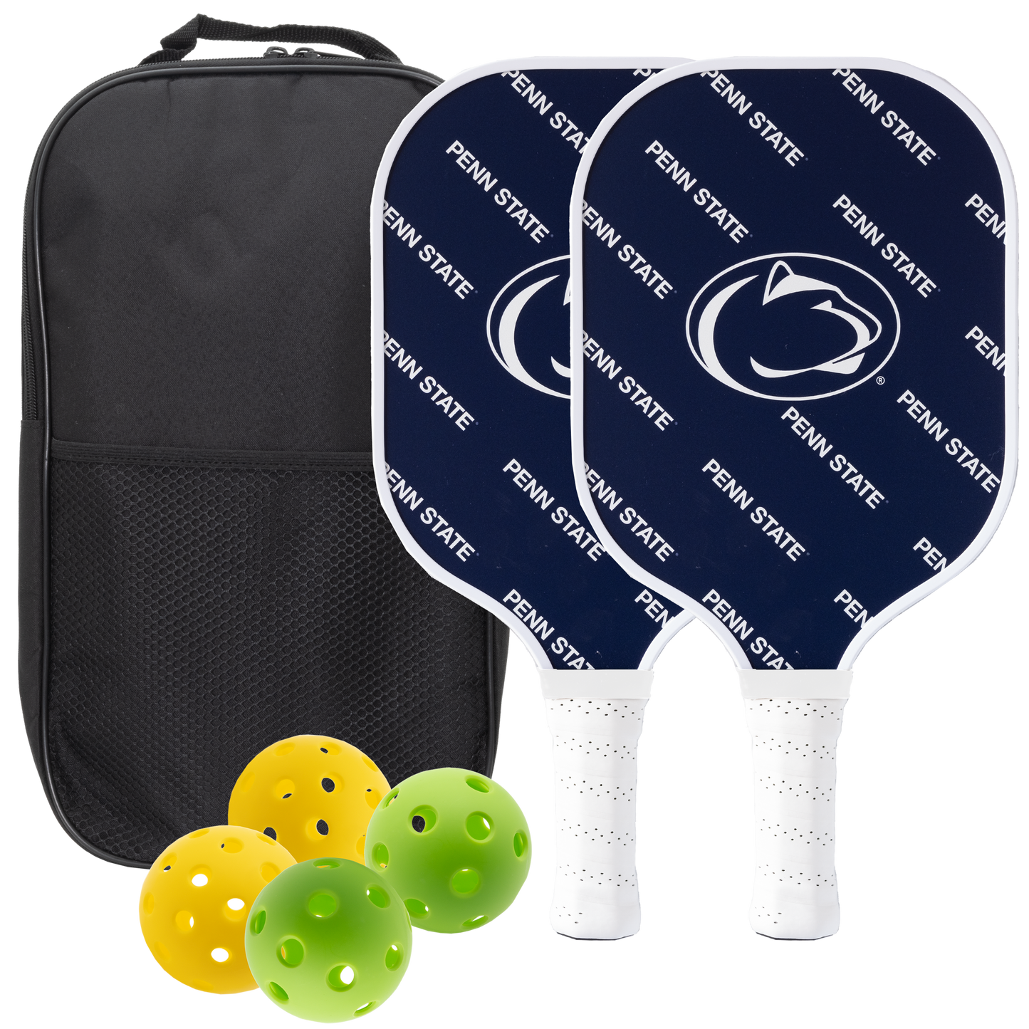 Penn State Nittany Lions pickleball paddle set with balls and carry case