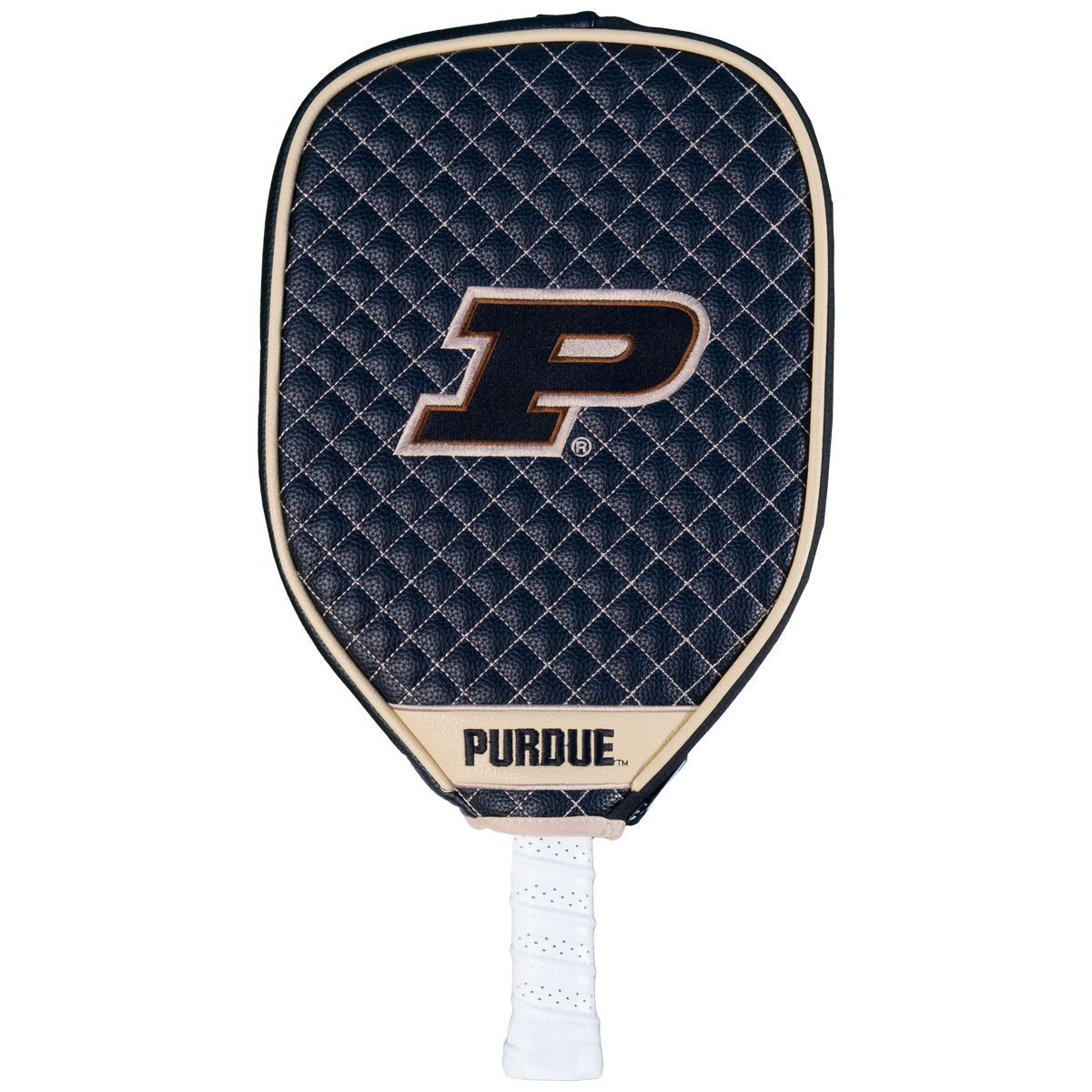 Purdue Boilermakers quilted pickleball paddle cover