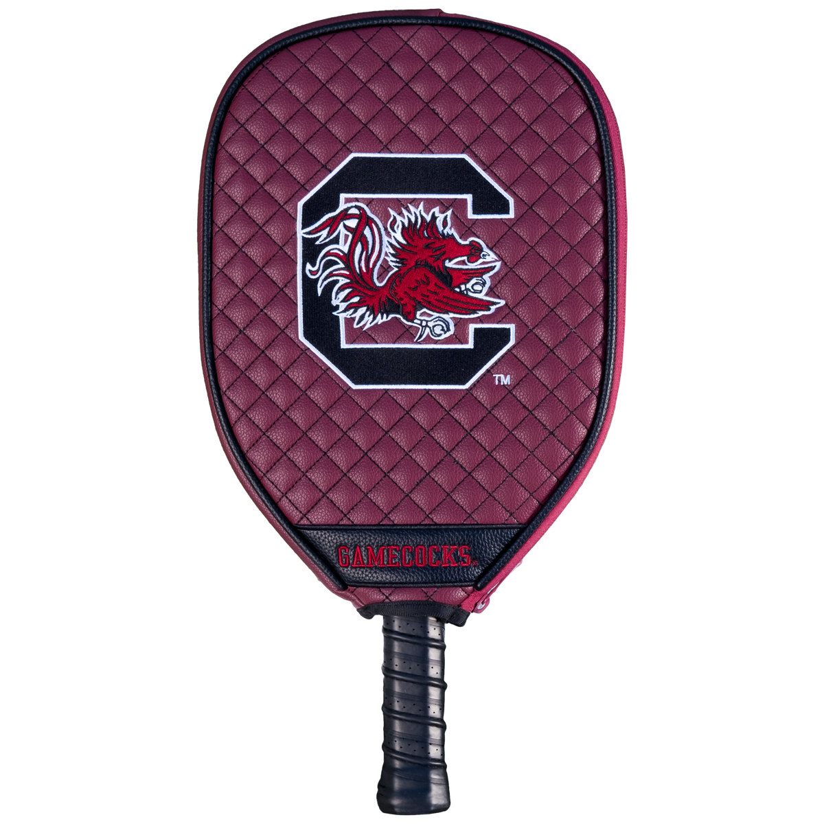 South Carolina Gamecocks quilted pickleball paddle cover