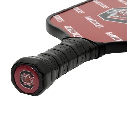 South Carolina Gamecocks pickleball paddle handle logo