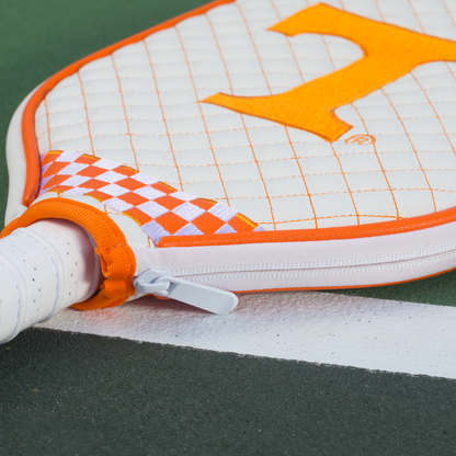 Tennessee Volunteers quilted pickleball paddle cover team name