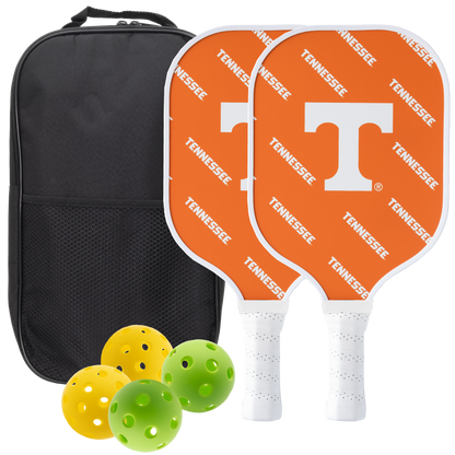 Tennessee Volunteers pickleball paddle set with balls and carry case