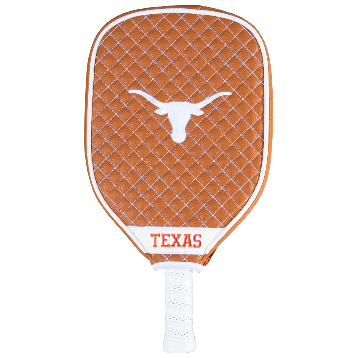 Texas Longhorns quilted pickleball paddle cover