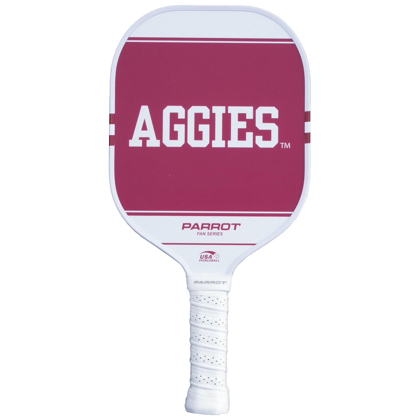 Texas A&M Aggies Sport Plus pickleball paddle back view