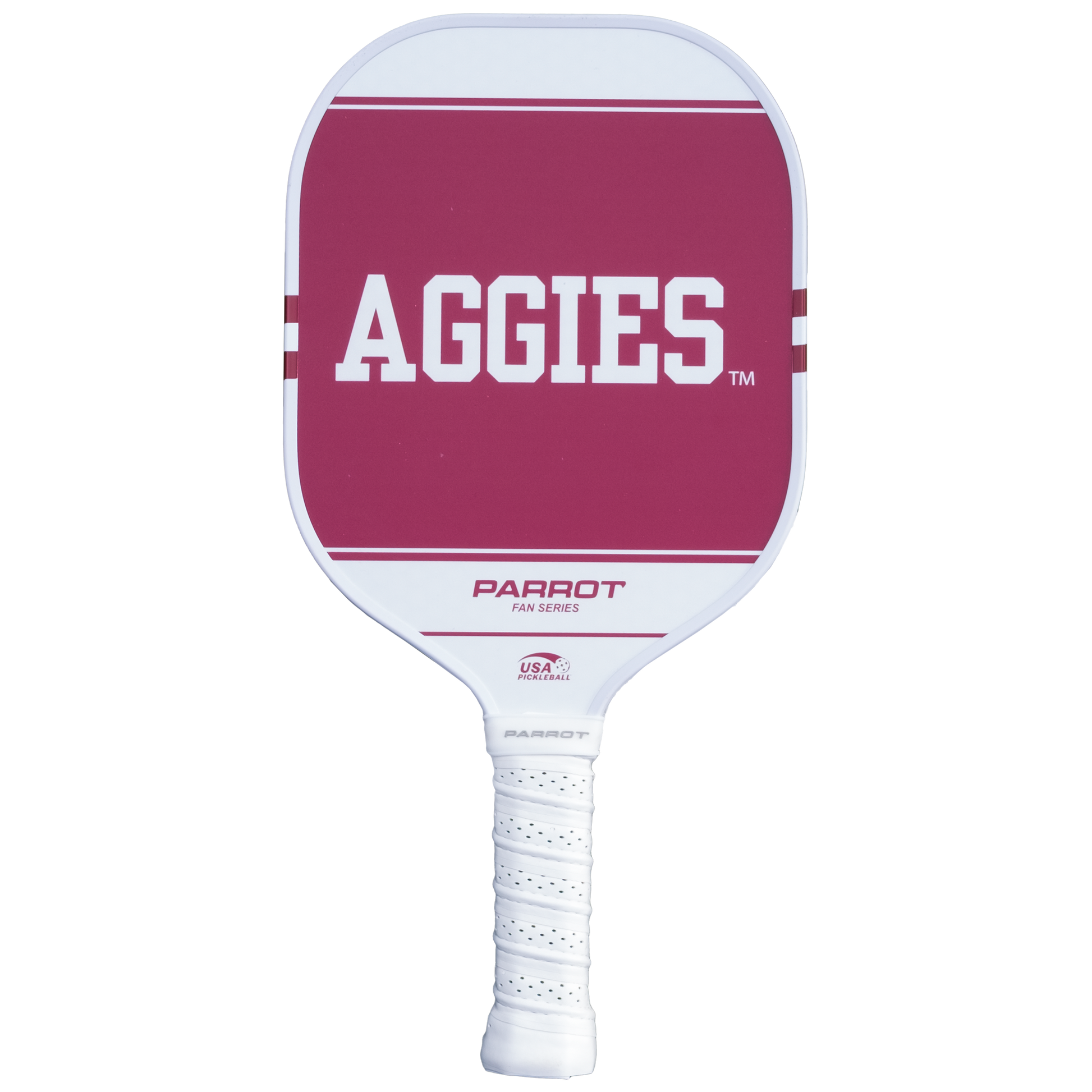 Texas A&M Aggies Sport Plus pickleball paddle back view