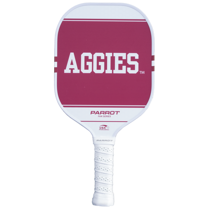Texas A&M Aggies Sport Plus pickleball paddle back view