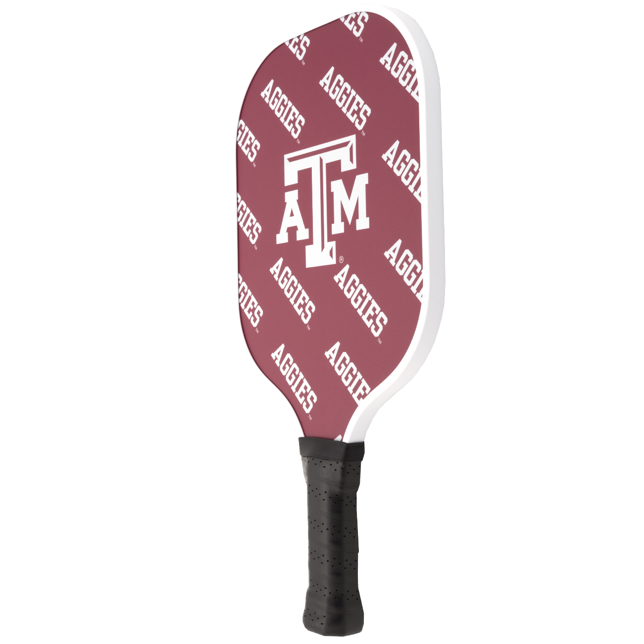 Texas A&M Aggies pickleball paddle back view