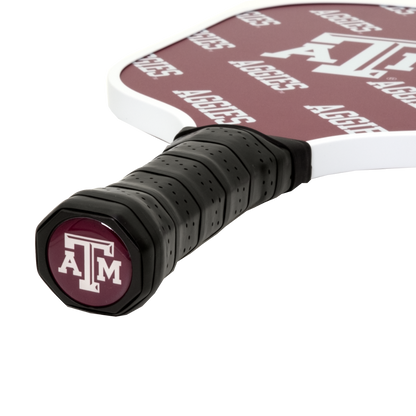 Texas A&M Aggies pickleball paddle handle logo
