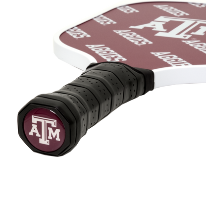 Texas A&M Aggies pickleball paddle handle logo