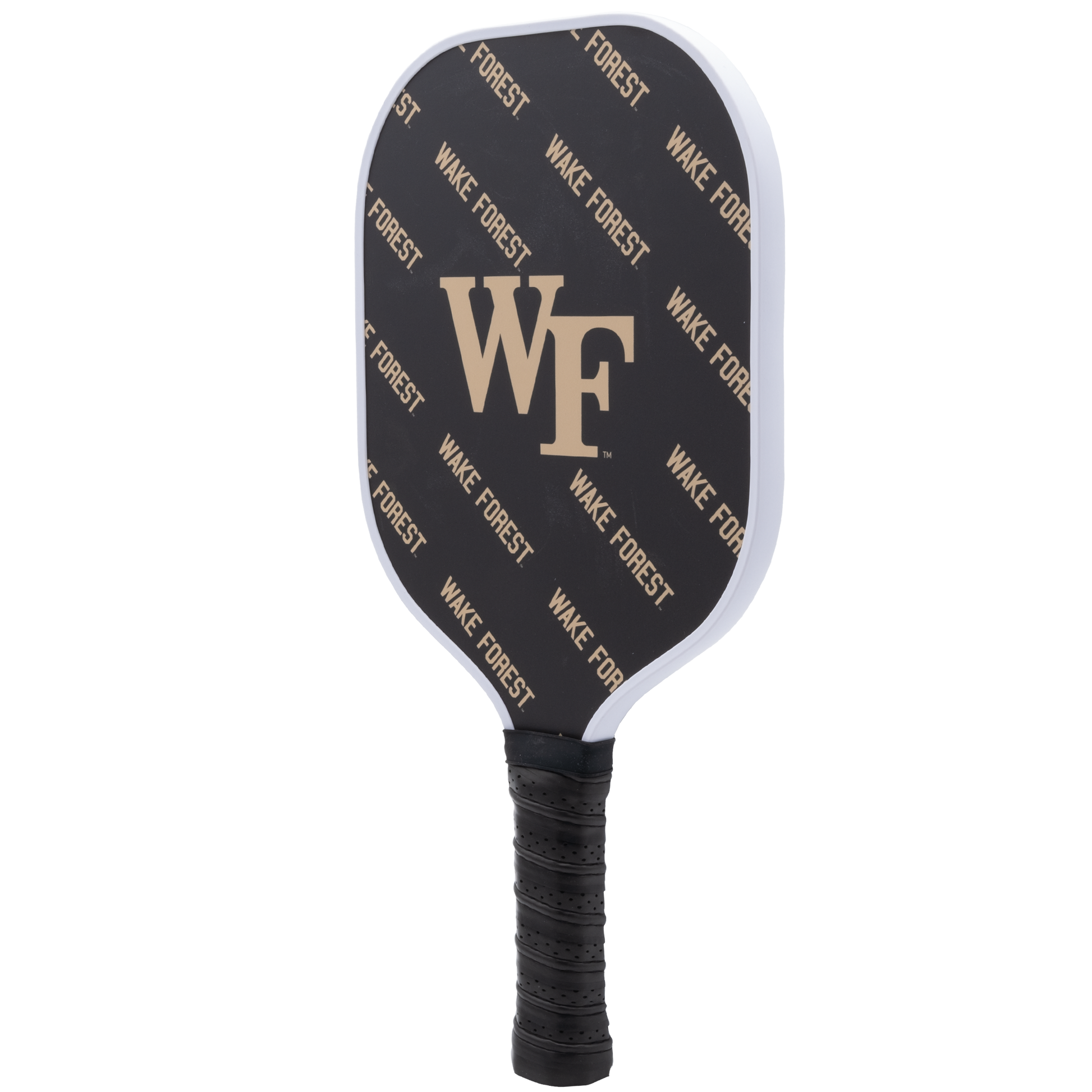 Wake Forest Demon Deacons pickleball paddle back view