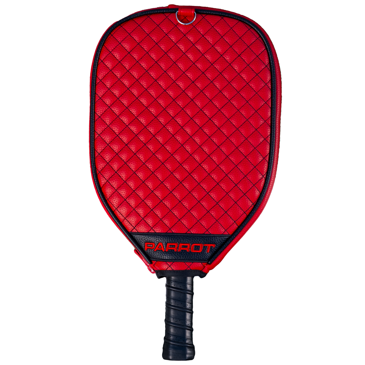 Wisconsin Badgers quilted pickleball paddle cover back view