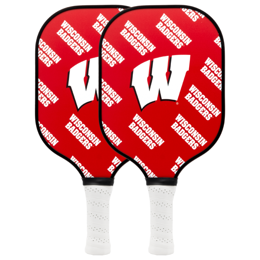 Wisconsin Badgers pickleball paddle set