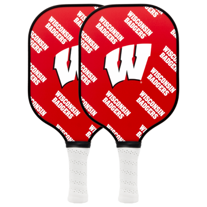 Wisconsin Badgers pickleball paddle set