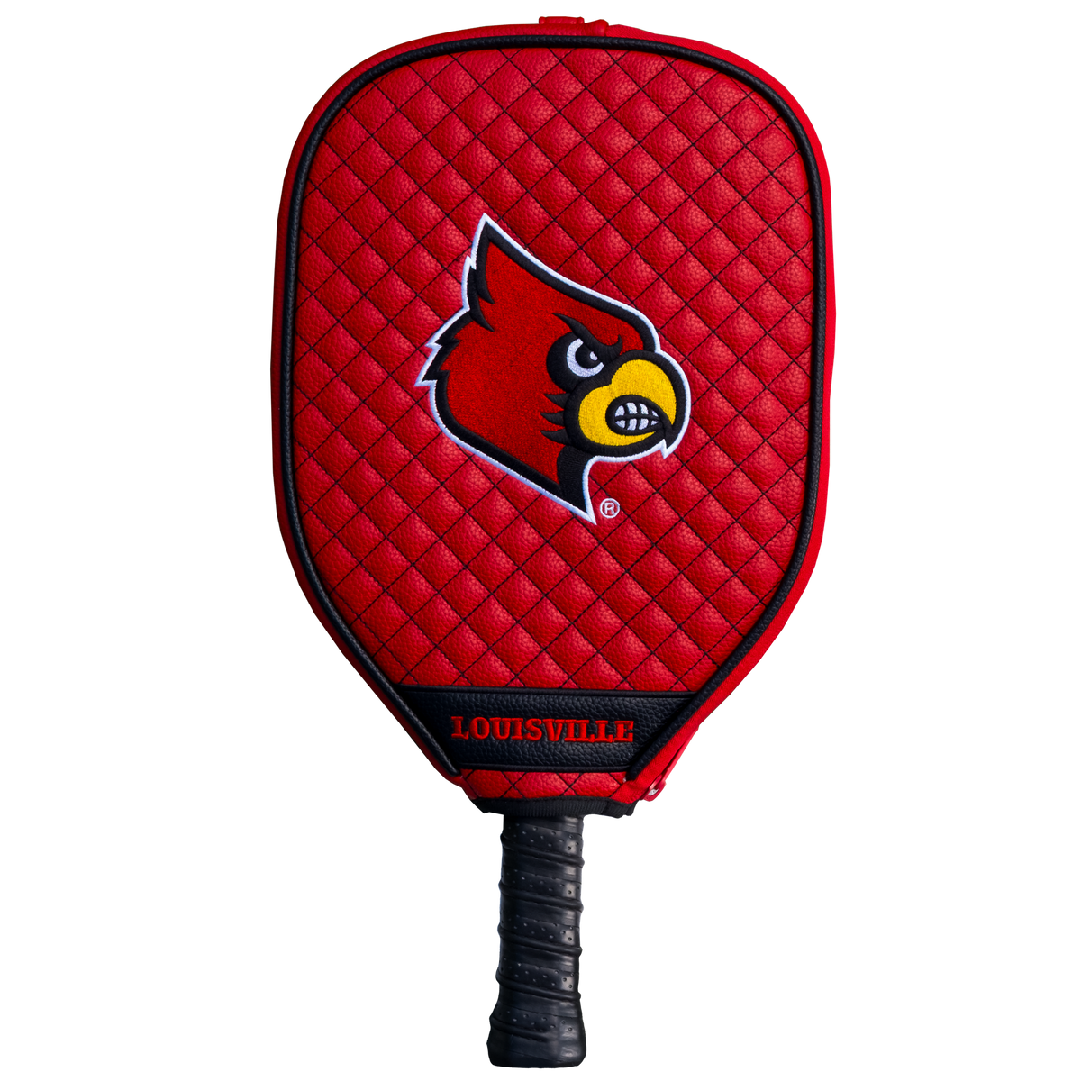 Louisville Cardinals quilted pickleball paddle cover