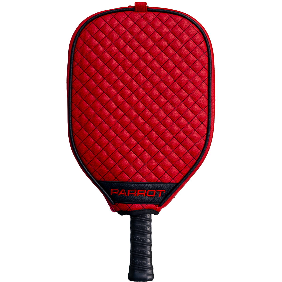 Louisville Cardinals quilted pickleball paddle cover back view