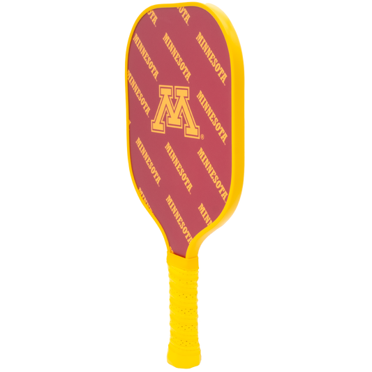Minnesota Golden Gophers pickleball paddle back view