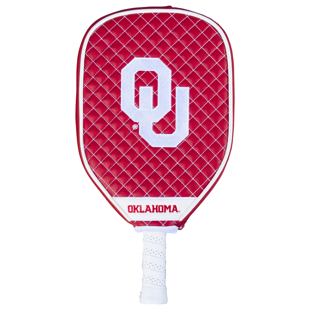 Oklahoma Sooners quilted pickleball paddle cover