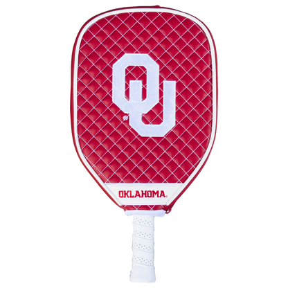 Oklahoma Sooners quilted pickleball paddle cover