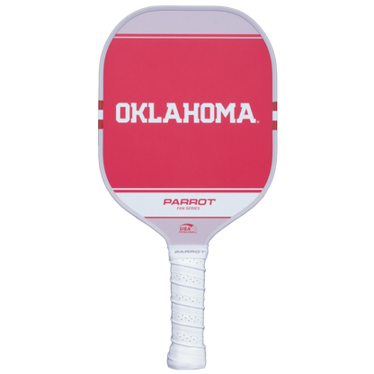 Oklahoma Sooners Sport Plus pickleball paddle back view