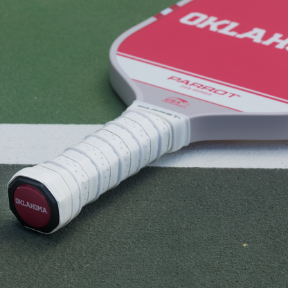 Oklahoma Sooners Sport Plus pickleball paddle on the court