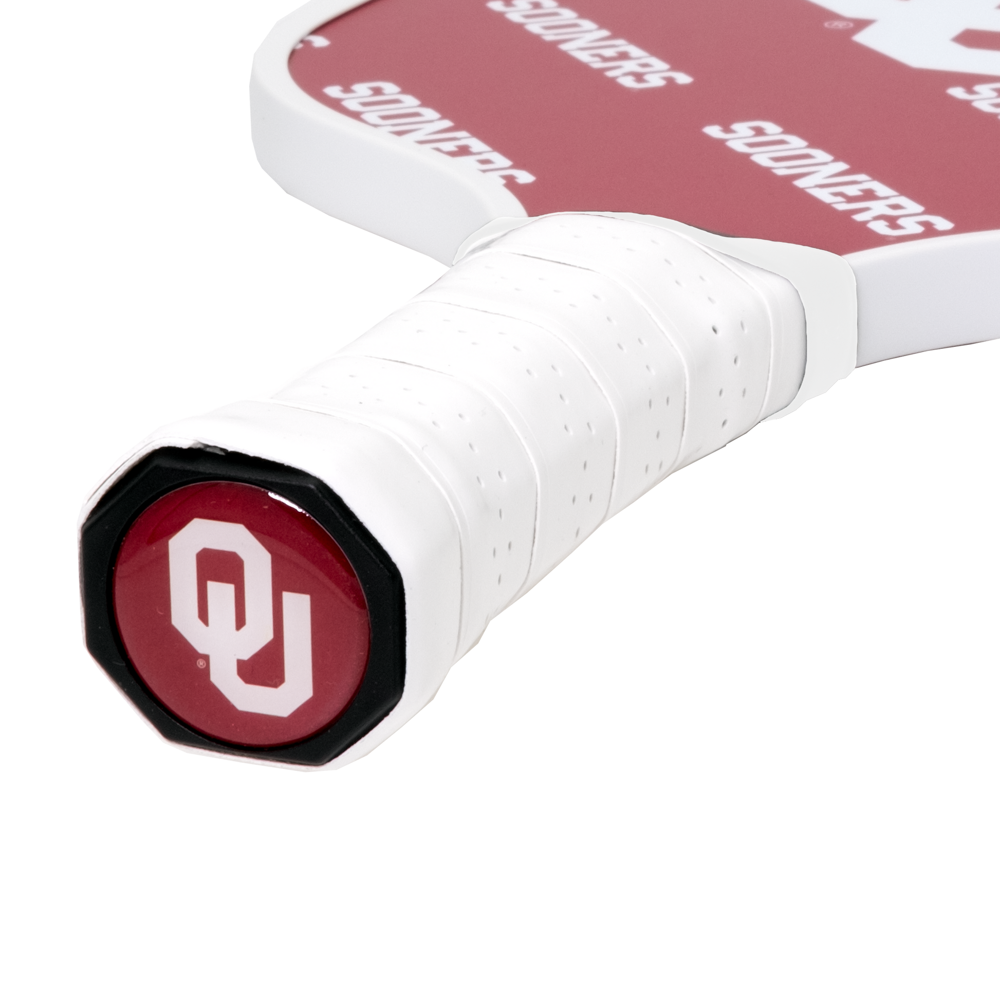 Oklahoma Sooners pickleball paddle handle logo