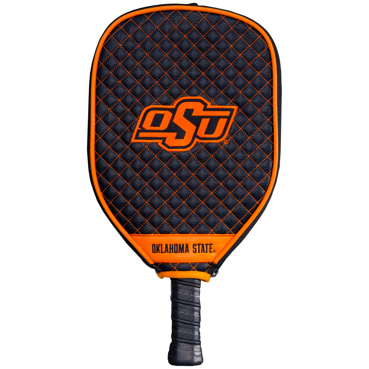 Oklahoma State Cowboys quilted pickleball paddle cover